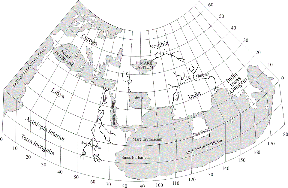Wereld volgens Ptolemaeus